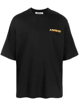 Футболка с логотипом A PAPER KID, черный