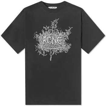 Футболка с логотипом Acne Studios Extorr Devil, черный