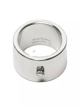 Футболка с логотипом Acne Studios, серебряный