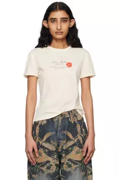 Футболка с логотипом Acne Studios, серый