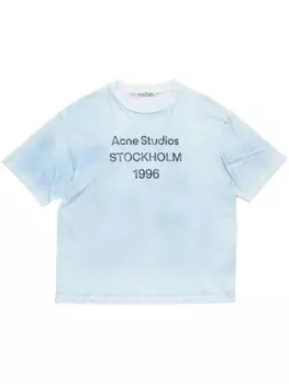 Футболка с логотипом Acne Studios, синий
