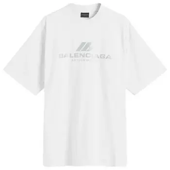 Футболка с логотипом Active Balenciaga, белый