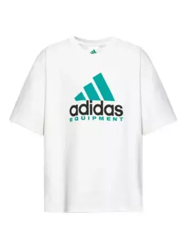Футболка с логотипом Adidas, белый