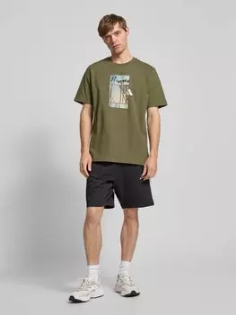 Футболка с логотипом ADIDAS SPORTSWEAR, оливковый