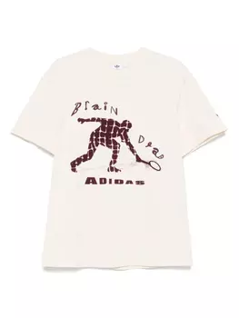 Футболка с логотипом Adidas x Brain Dead, нейтральный
