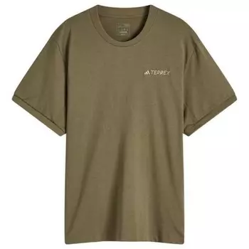 Футболка с логотипом Adidas xpl Adidas Terrex, зеленый