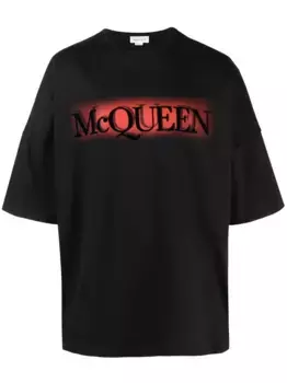 Футболка с логотипом Alexander McQueen, черный