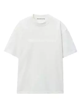 Футболка с логотипом Alexander Wang, белый