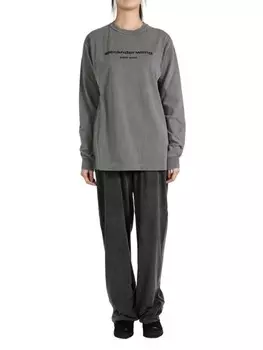 Футболка с логотипом Alexander Wang, серый