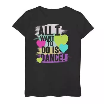 Футболка с логотипом All I Want To Do Is Dance для девочек 7–16 лет Licensed Character