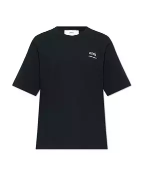 Футболка с логотипом Ami Paris, черный