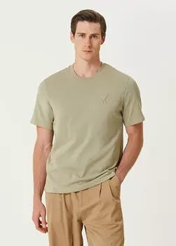 Футболка с логотипом Ami Paris, зеленый