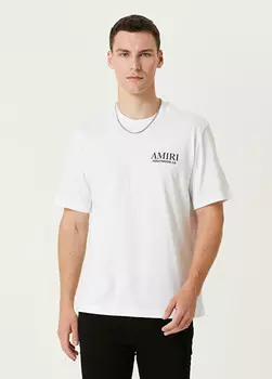 Футболка с логотипом Amiri, белый