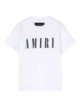 Футболка с логотипом AMIRI KIDS, белый