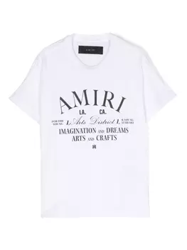 Футболка с логотипом AMIRI KIDS, белый
