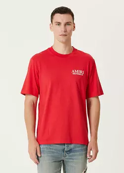 Футболка с логотипом Amiri, красный