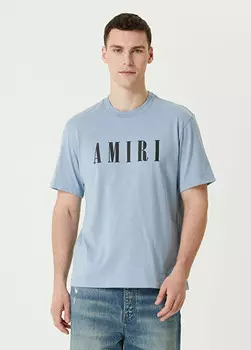 Футболка с логотипом Amiri, синий