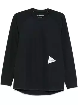Футболка с логотипом And Wander, черный