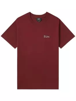 Футболка с логотипом APC A.P.C., красный