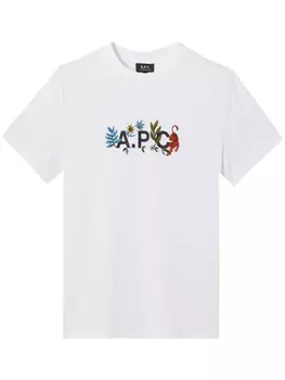 Футболка с логотипом APC A.P.C., белый