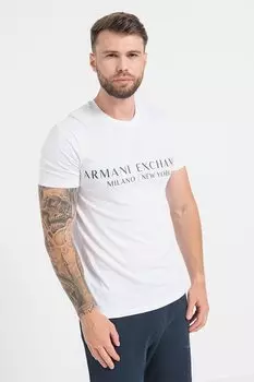 Футболка с логотипом Armani Exchange, белый