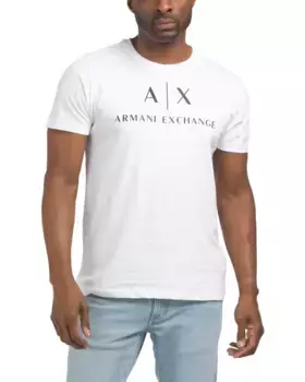 Футболка с логотипом Armani Exchange, белый