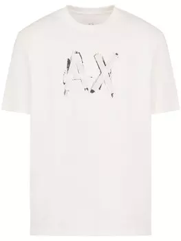 Футболка с логотипом Armani Exchange, белый