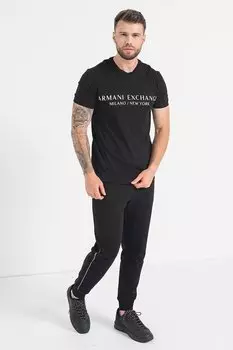 Футболка с логотипом Armani Exchange, черный