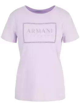 Футболка с логотипом Armani Exchange, фиолетовый