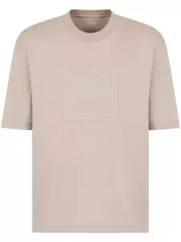 Футболка с логотипом Armani Exchange, нейтральный
