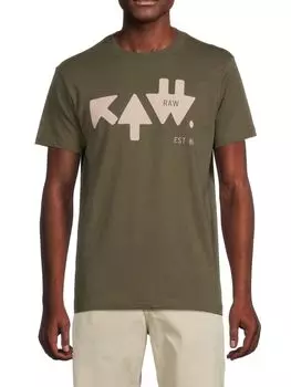 Футболка с логотипом Arrow G-Star Raw, цвет Shadow Olive
