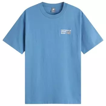 Футболка с логотипом Athletics Premium New Balance, синий