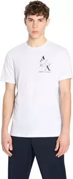 Футболка с логотипом AX Eagle Armani Exchange, белый