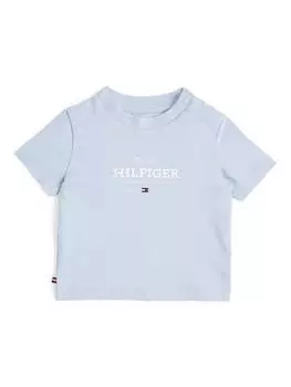 Футболка с логотипом baby 1985 Tommy Hilfiger, цвет Breezy Blue