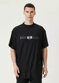 Футболка с логотипом Balenciaga, черный