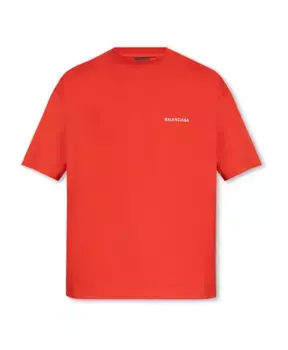 Футболка с логотипом Balenciaga, красный