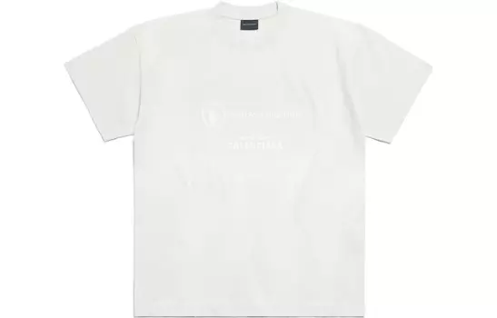 Футболка с логотипом Balenciaga женская, белый