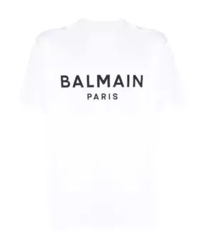 Футболка с логотипом Balmain, белый