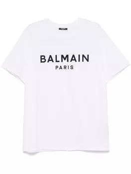 Футболка с логотипом Balmain, белый