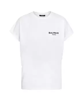 Футболка с логотипом Balmain, белый