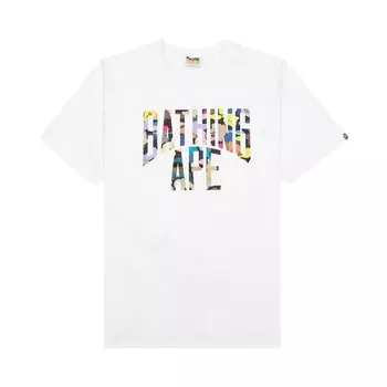 Футболка с логотипом BAPE Multi Camo NYC, Белая