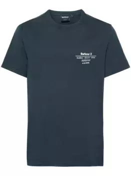 Футболка с логотипом Barbour, синий