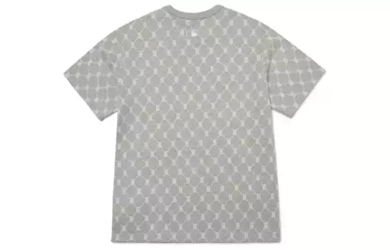 Футболка с логотипом Base унисекс серая Mlb, серый