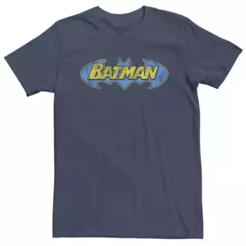 Футболка с логотипом Batman Comics Big & Tall из комиксов DC Licensed Character, синий