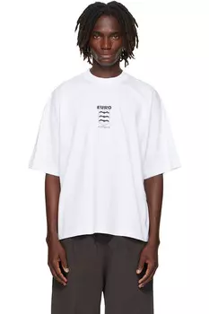 Футболка с логотипом Bats Regular Vetements, белый