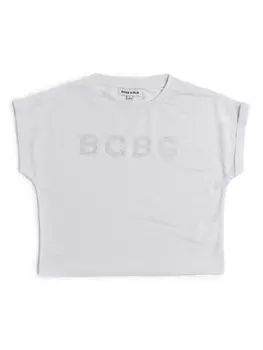 Футболка с логотипом BCBG KIDS, серый