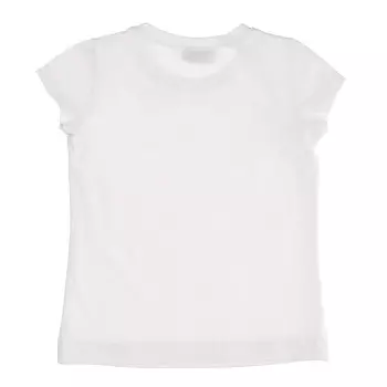 Футболка с логотипом «Белая роза» Monnalisa, белый