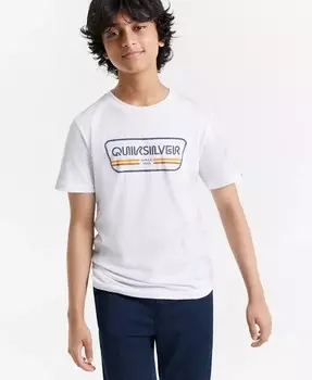 Футболка с логотипом Big Boys Range Life Quiksilver, белый
