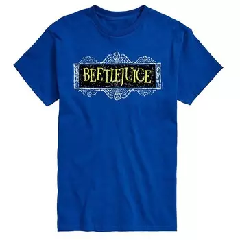 Футболка с логотипом Big & Tall Beetlejuice Licensed Character, синий