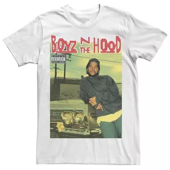 Футболка с логотипом Big & Tall Boyz N The Hood Darrin Doughboy, обложка альбома Licensed Character, белый